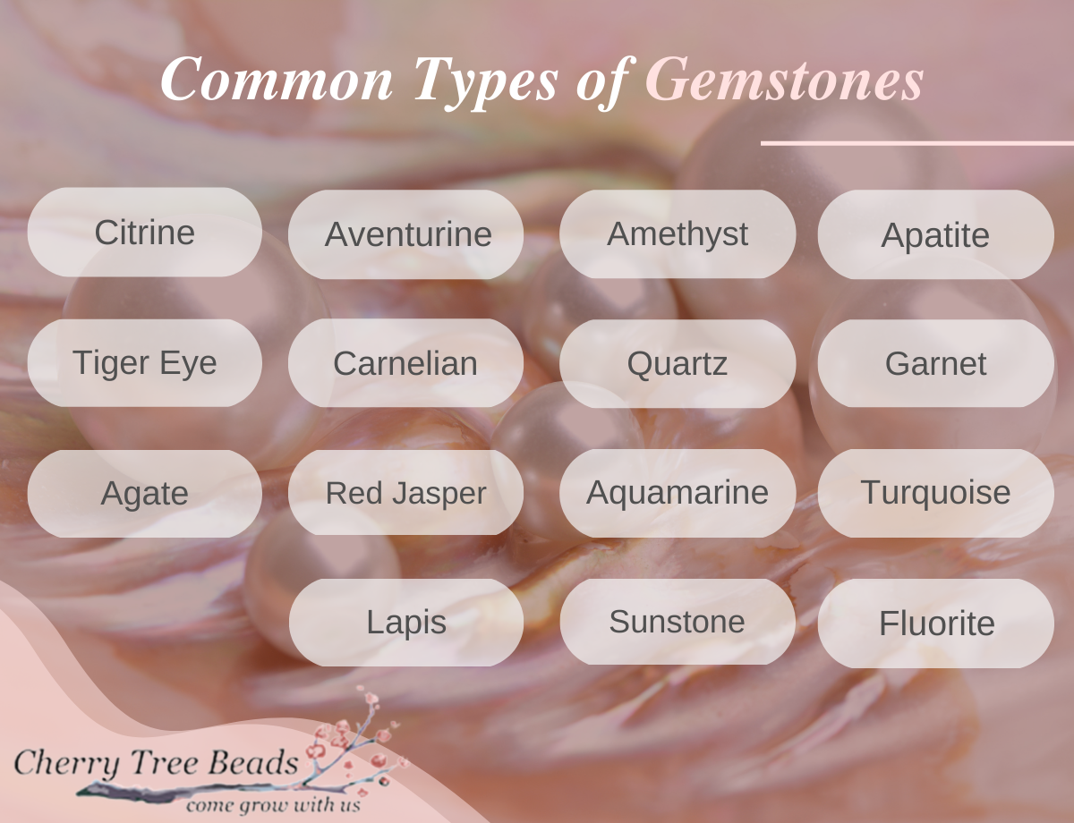 common types of gemstone beads